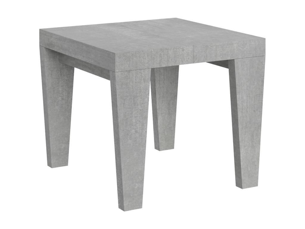 Homzora extendable table 90x90/246 cm Concrete Grey