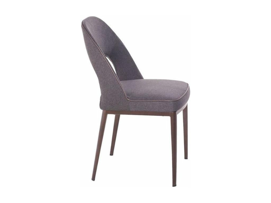 Homzora fabric chair with steel legs - set of 2 - Homzora color 67