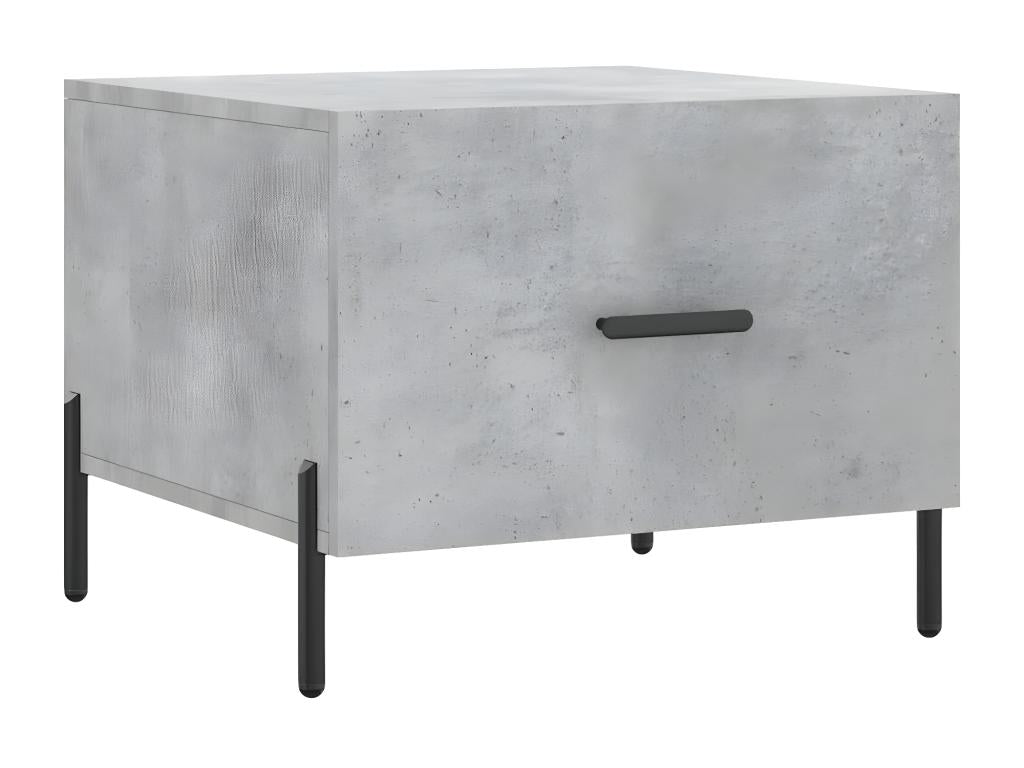 Concrete grey coffee table 50x50x40 cm engineered wood