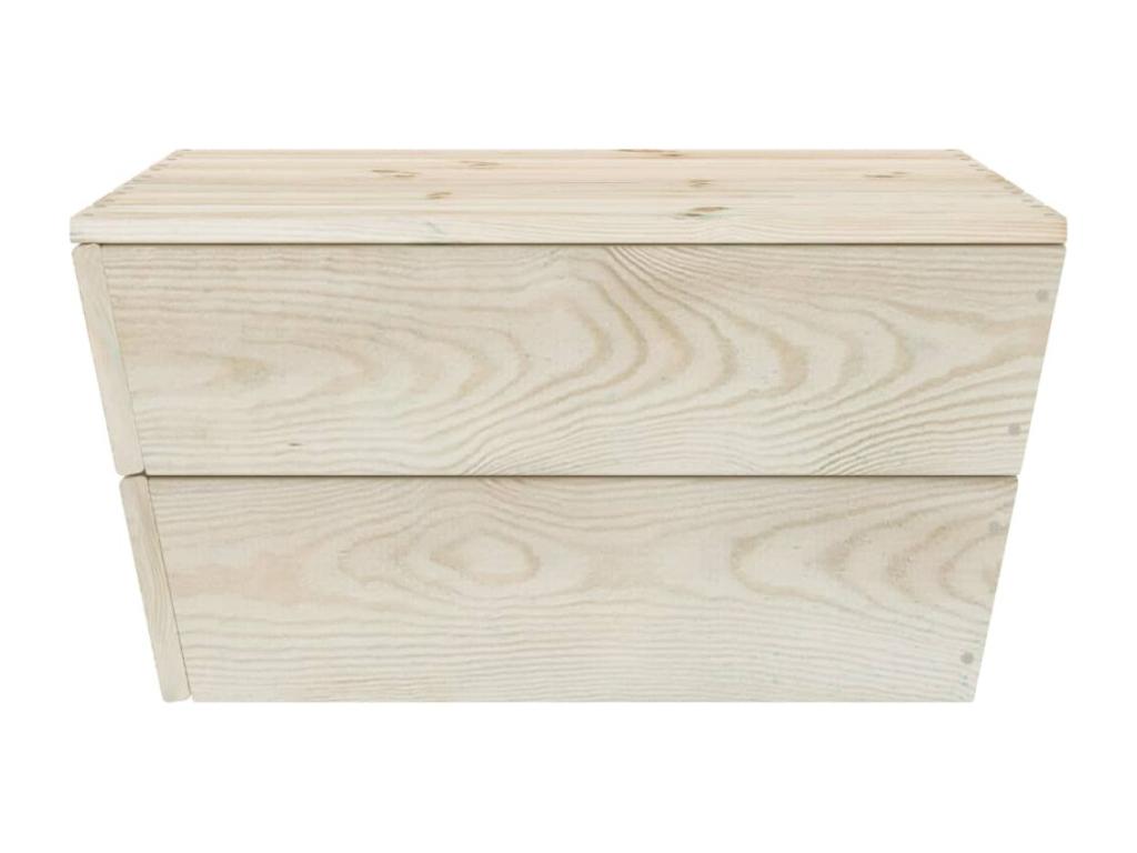 6-piece pallet garden furniture set with cushions, impregnated spruce