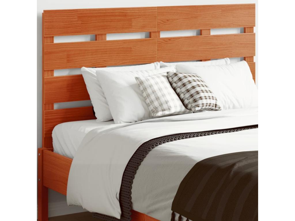 Brown headboard 135cm solid pine wood