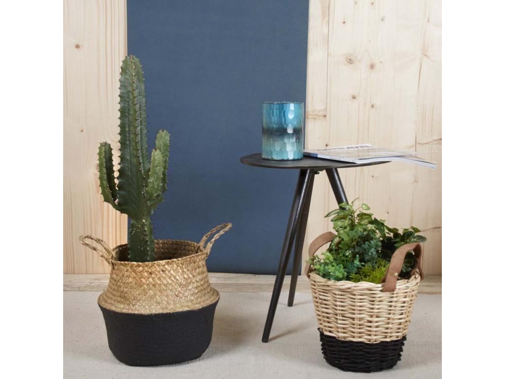 Antique zinc metal round table, 36cm diameter