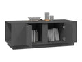 Grey coffee table 110x50x40 cm Solid pine wood