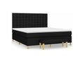 Homzora bed base with black mattress 160x200 fabric