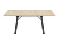Extendable MDF dining table - 140/180x80 cm - suitable for 4 to 6 people - Natural