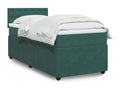Homzora bed base with mattress, dark green, 90x200 cm
