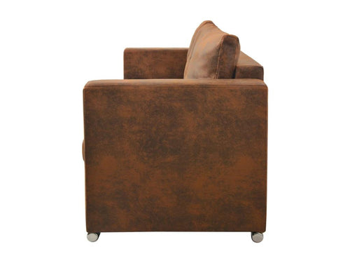 3-seater sofa 191x73x82 cm Faux suede leather
