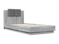 Homzora grey bed frame without mattress 100x200 cm