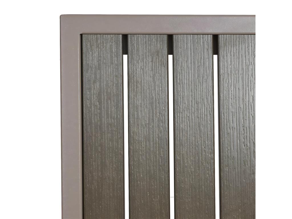 Set of 2 garden chairs and garden table Doucezen-J95 champagne grey