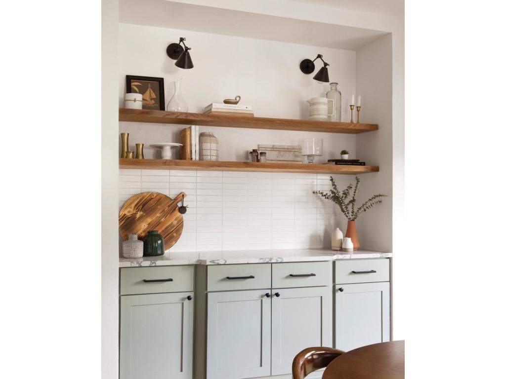 Homzora floating shelf in aged fir wood, 60x3.2cm