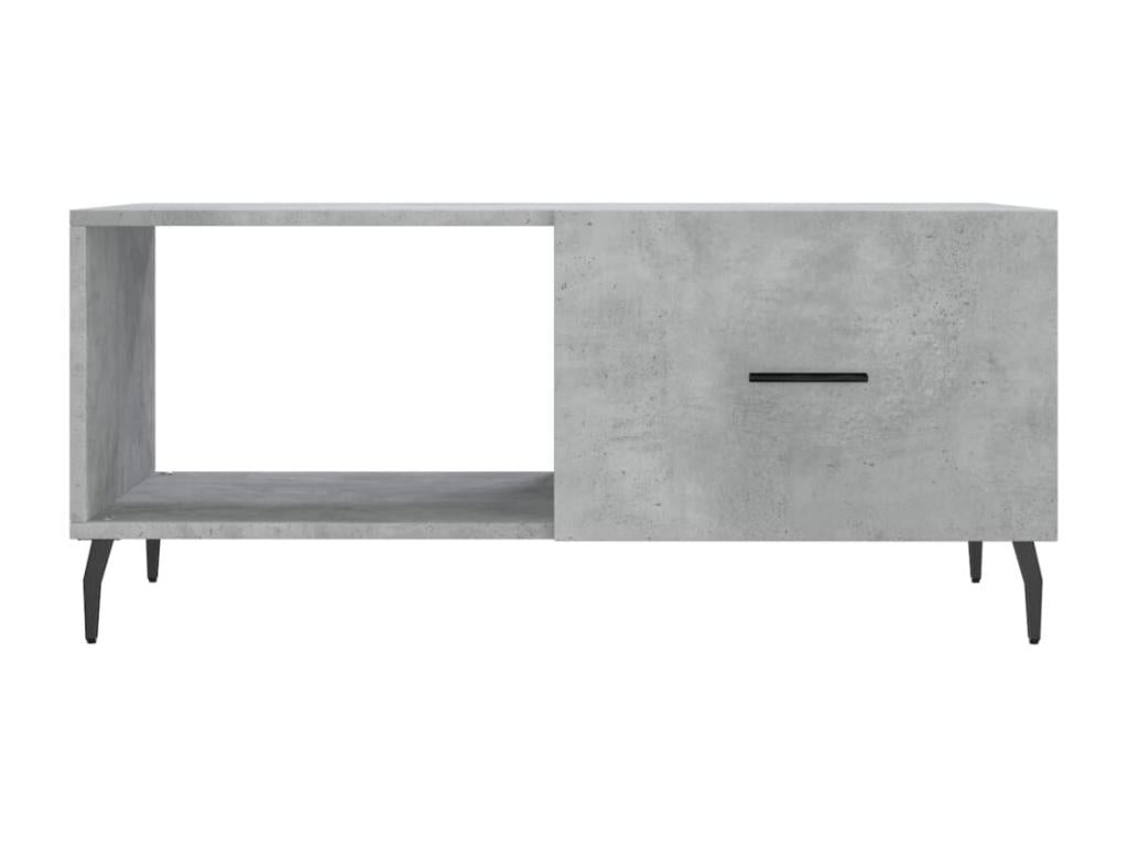 Concrete grey coffee table 90x50x40 engineered wood