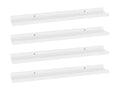 4-piece wall shelves, white, 60x9x3