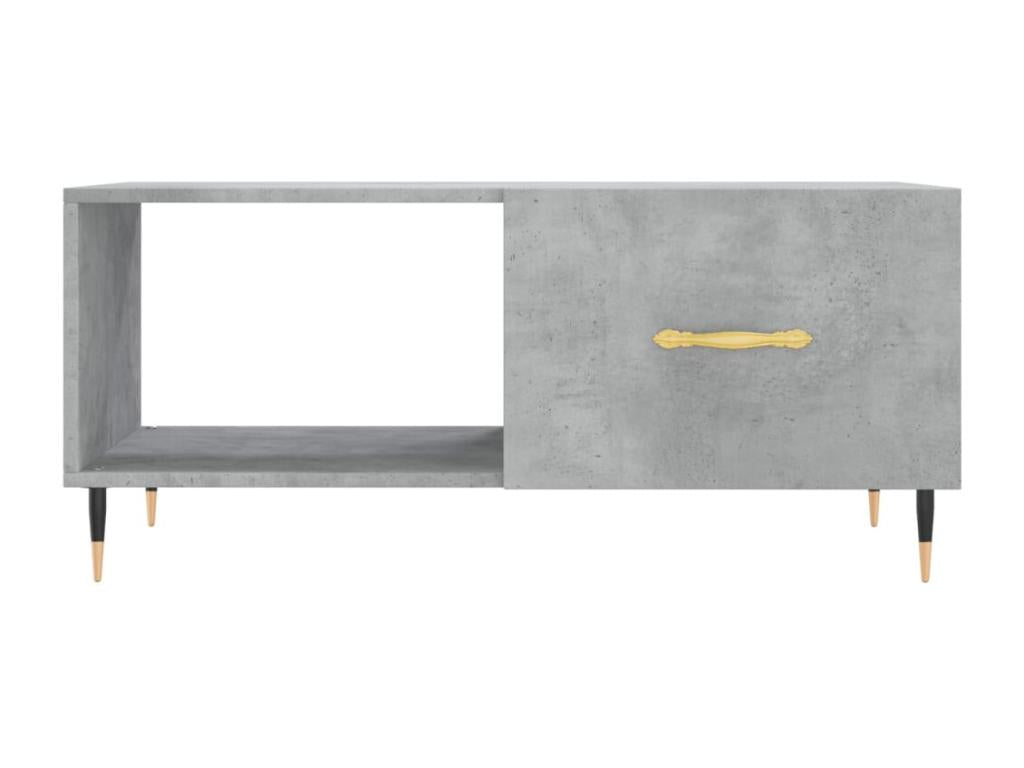 Concrete grey coffee table 90x50x40 cm engineered wood