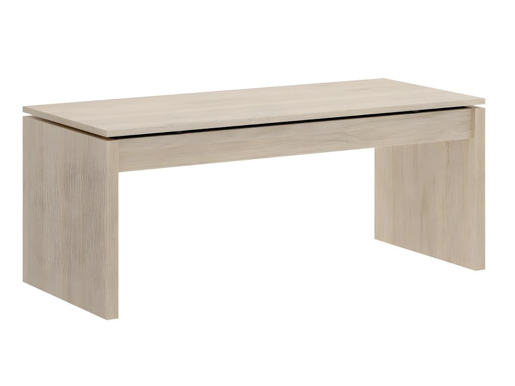 Modular coffee table in natural color - Length 102 x Depth 50 x Height 43 cm