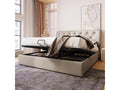 Storage bed - No mattress 140x200cm With mattress - Doucezen
