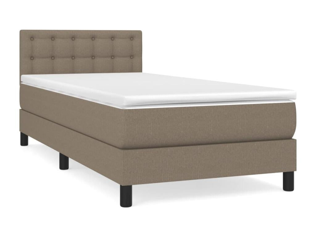 Homzora bed base with Homzora 90x190 mattress, fabric