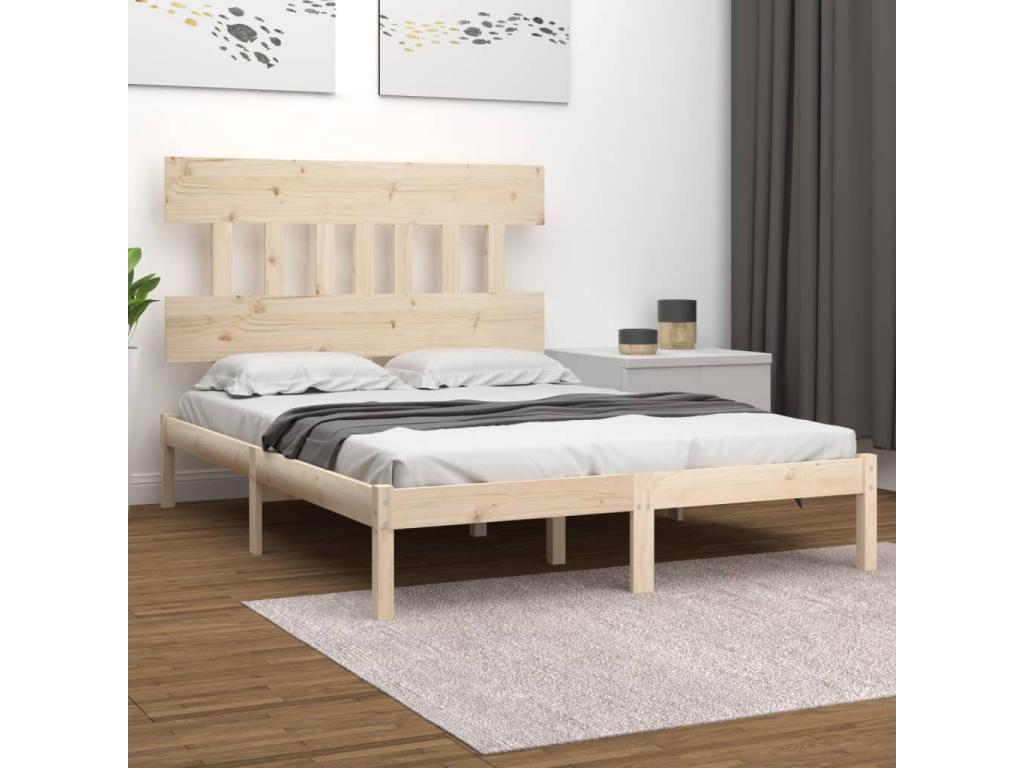 Solid wood bed frame 180x200 cm Super Meubiana