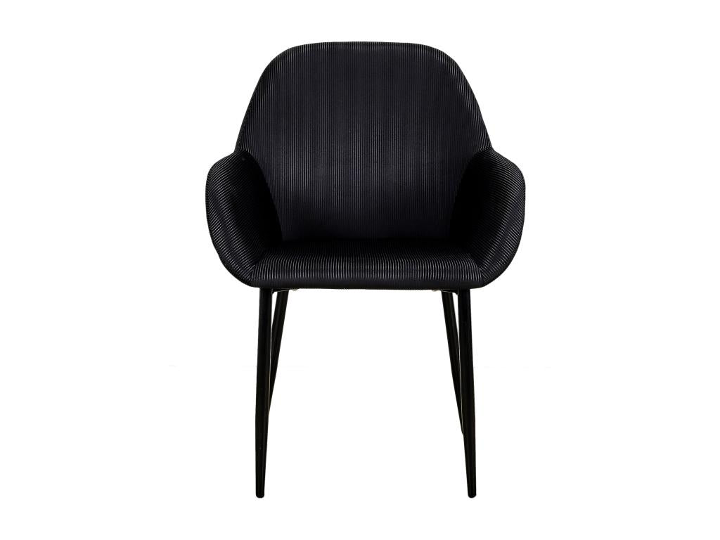 Meubiana Black Velvet Armchair - Set of 2