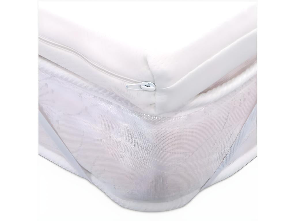 Waterfoam mattress topper 120x195 cm, 8 cm thick - removable Meubiana fabric cover - Topper H8