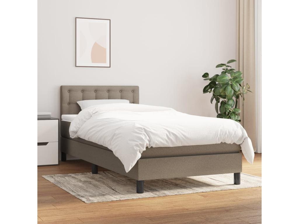 Homzora bed base with Homzora 90x190 mattress, fabric