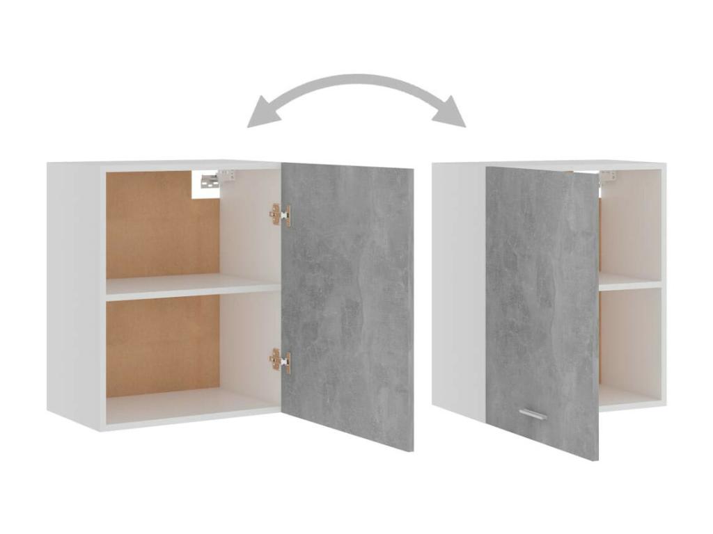 Kitchen cabinets, 2 pieces, concrete grey, 50x31x60