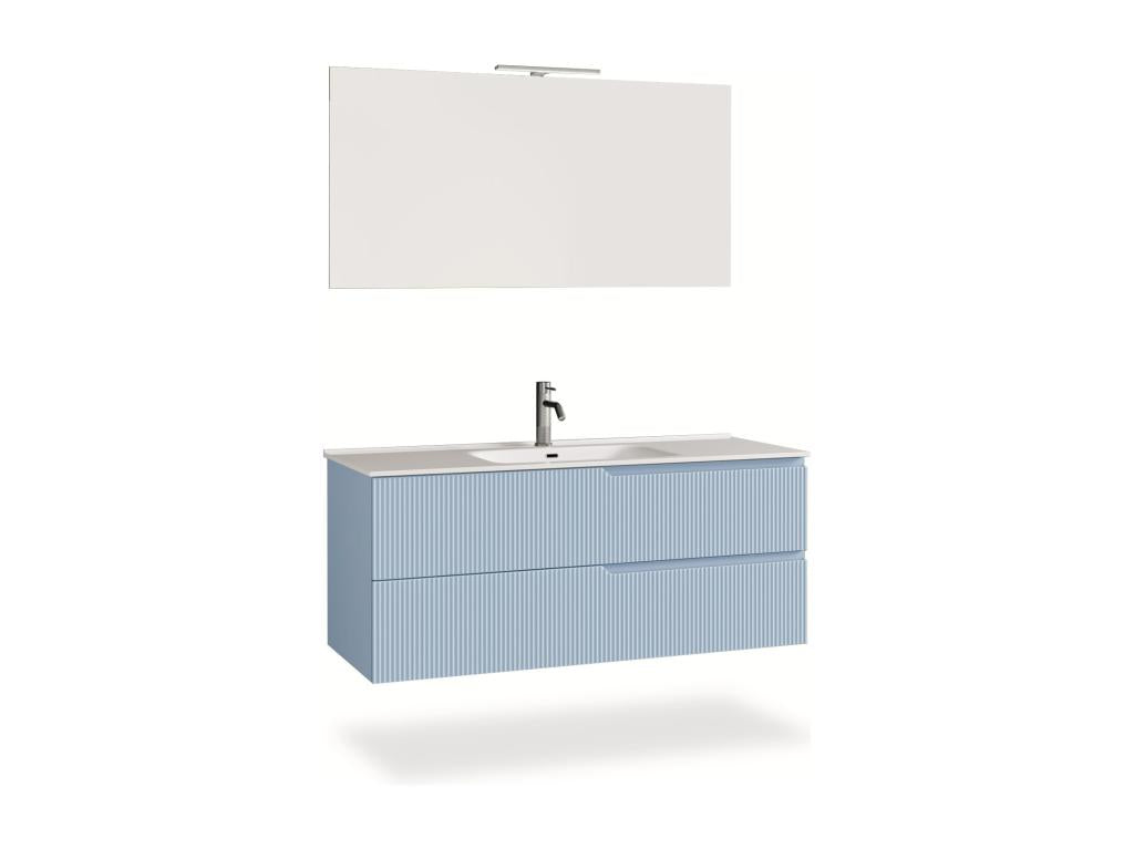 Homzora 4-piece bathroom set in blue