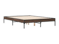 Bed frame without mattress, brown oak, 120x200 cm
