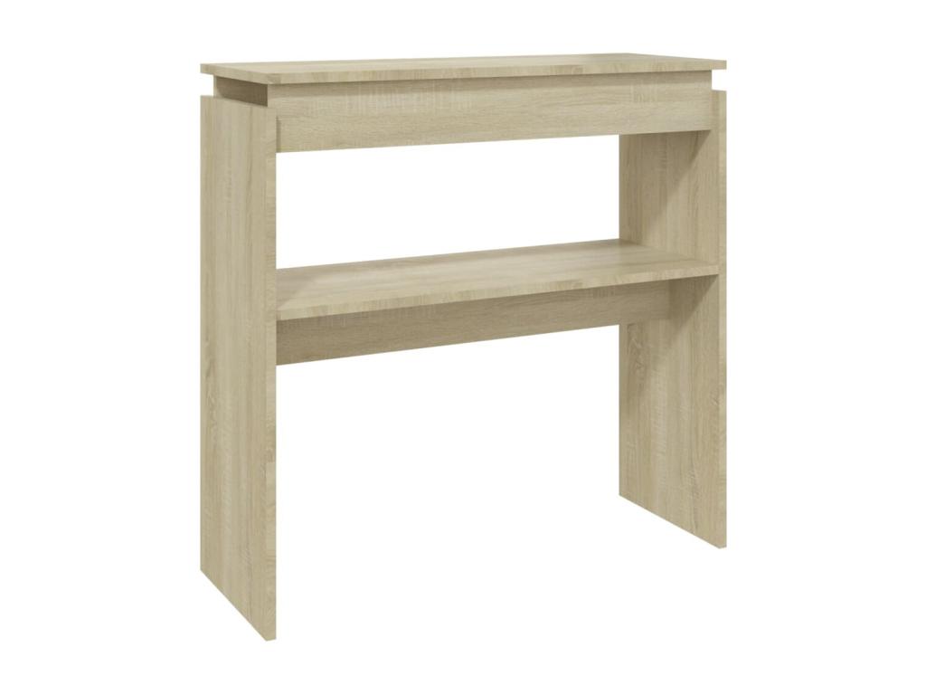 Doucezen oak console table, 80x30x80 cm, engineered wood