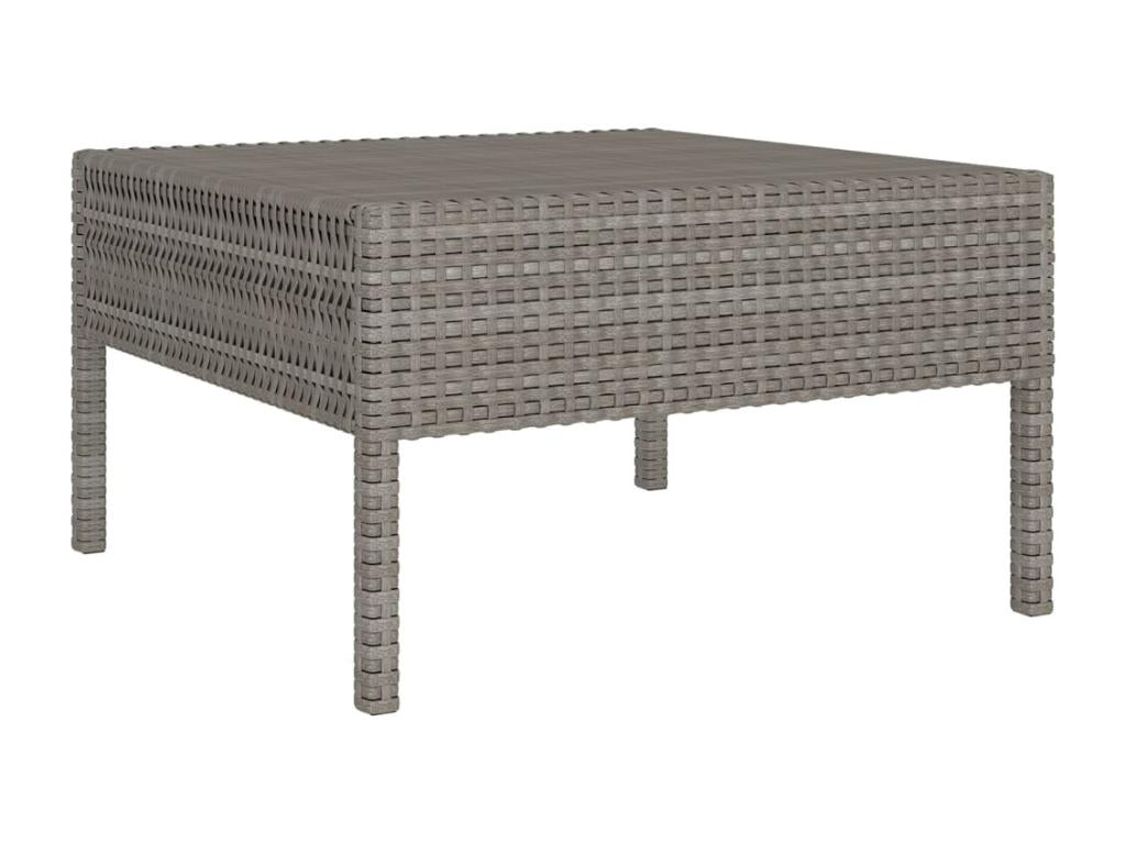 Garden furniture set, grey resin, 60x60x35 cm, 02 0015858