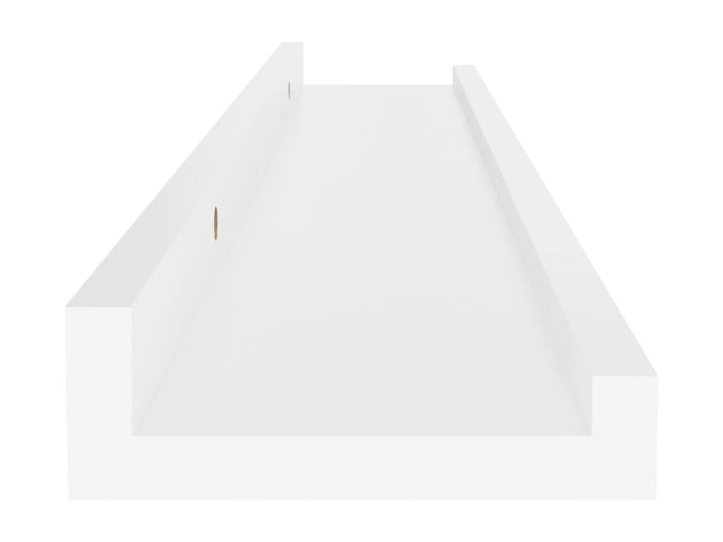 4-piece wall shelves, white, 60x9x3