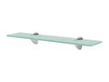 Modern wall-mounted glass shelf, 50x10x0.8 cm, 2702121/2