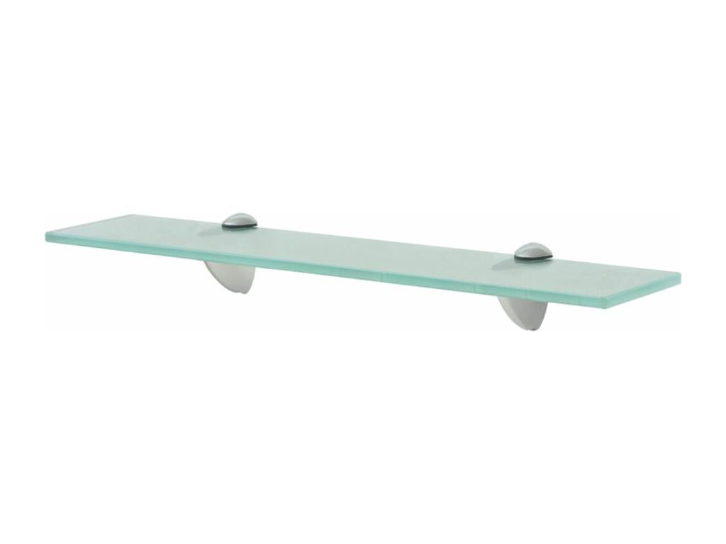 Modern wall-mounted glass shelf, 50x10x0.8 cm, 2702121/2
