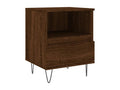 Brown oak bedside table 40x35x50 engineered wood