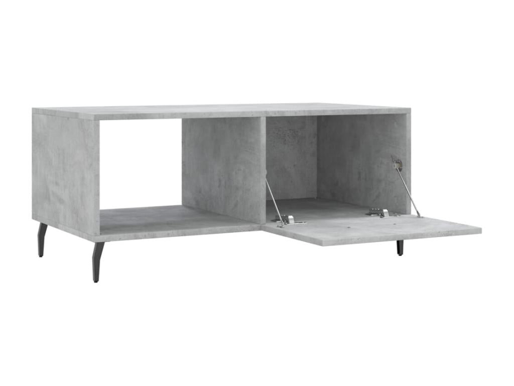 Concrete grey coffee table 90x50x40 engineered wood