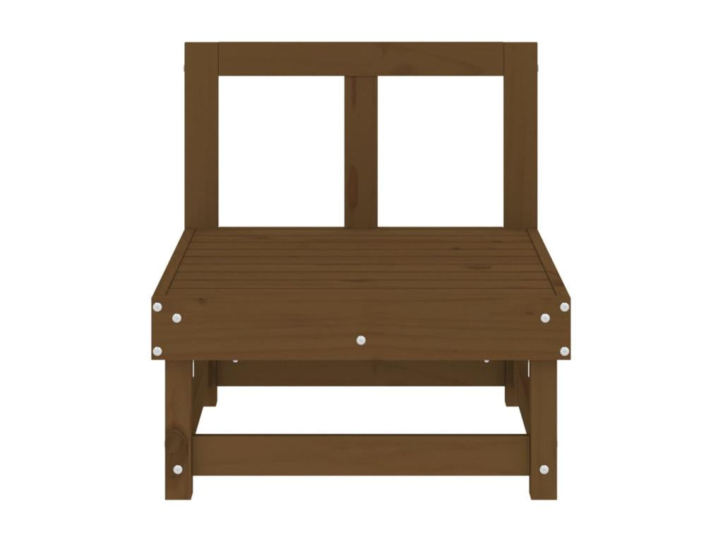 2-piece garden center sofas, honey brown, solid pine wood