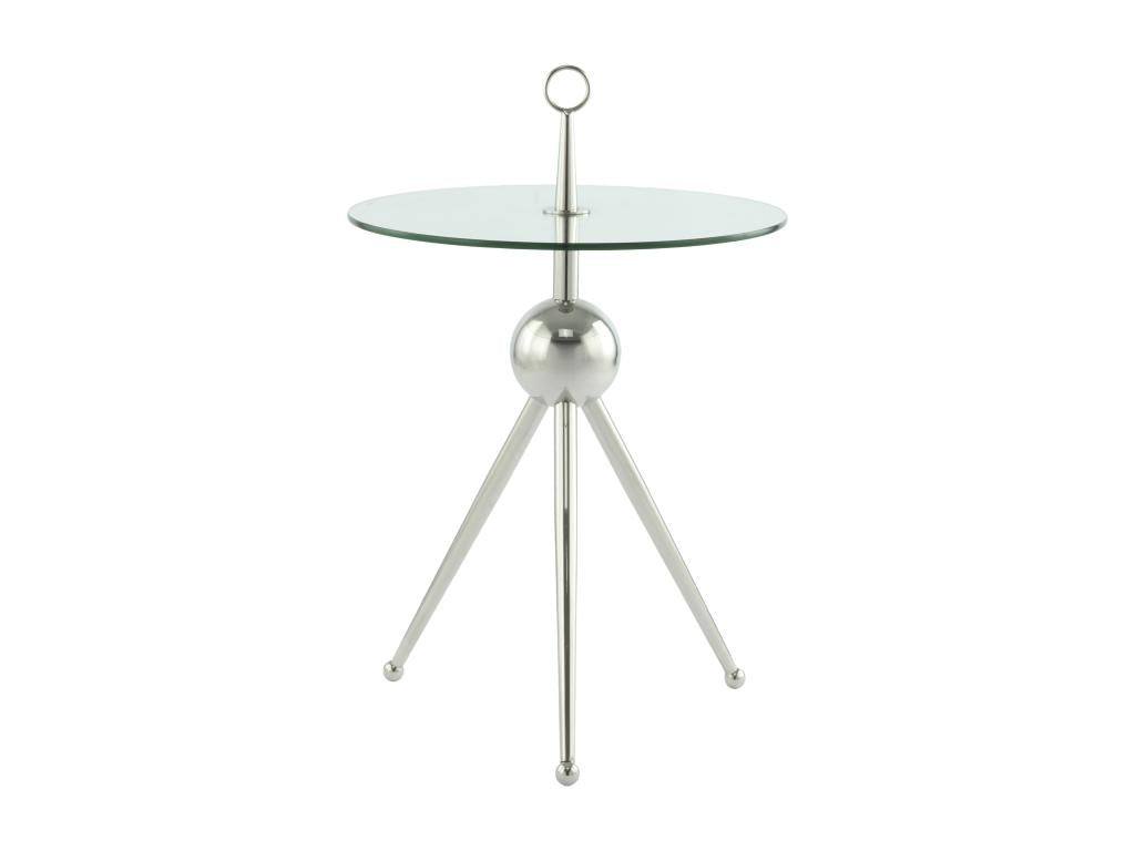 Homzora Designer Side Table 53cm Silver