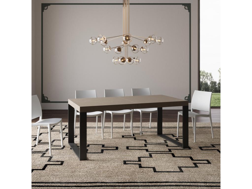 Tecno Homzora extendable table 90x180/284 cm with anthracite legs