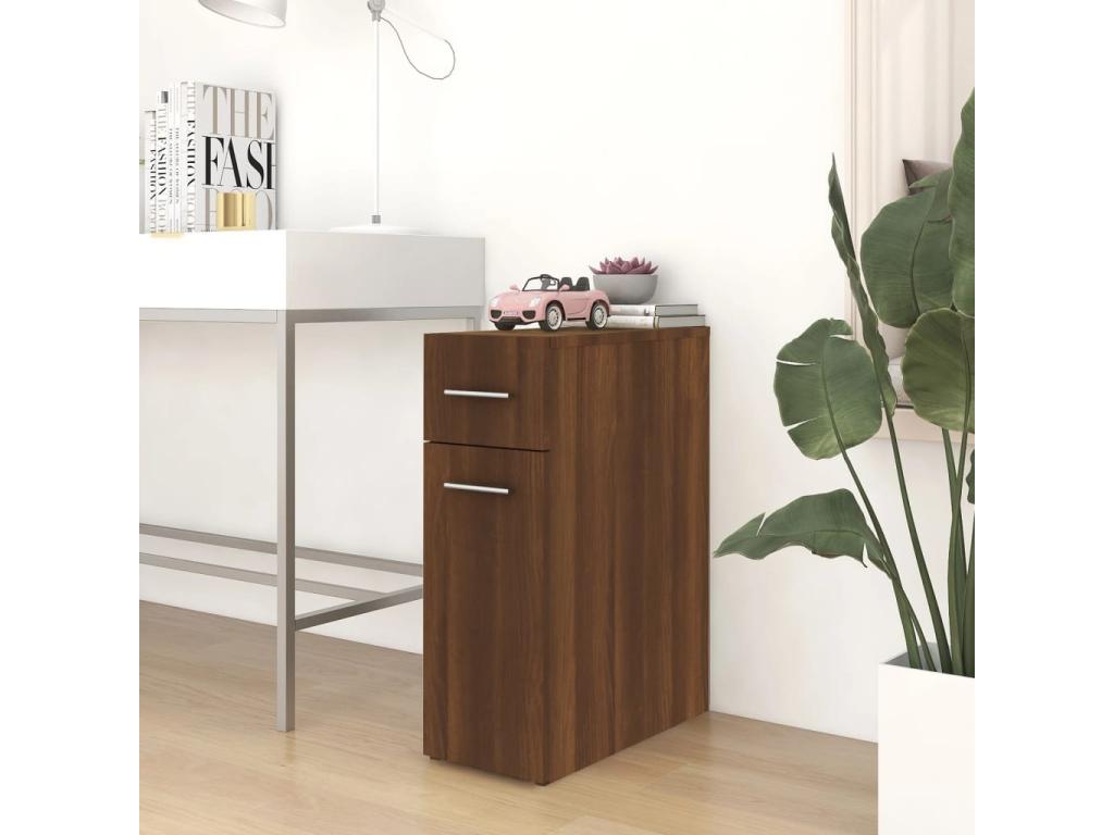 Apothecary cabinet, brown oak, 20x45.5x60cm, engineered wood