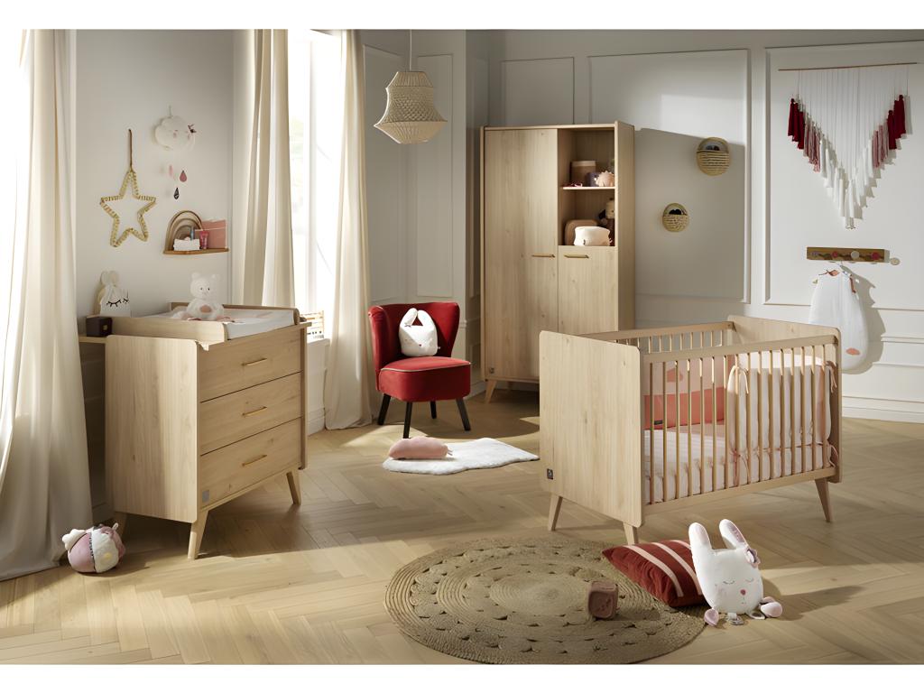 Homzora 3-drawer chest of drawers, wood