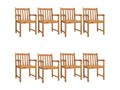 Homzora 9-piece solid wood garden dining set