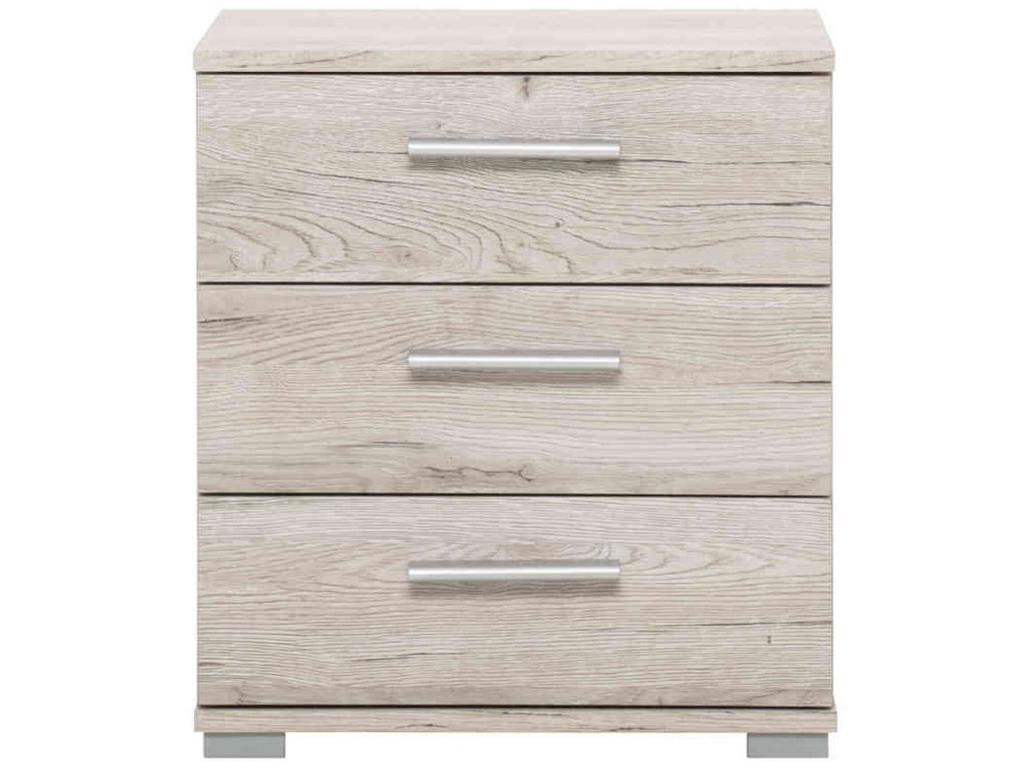Oak-effect wooden bedside table - CH7028