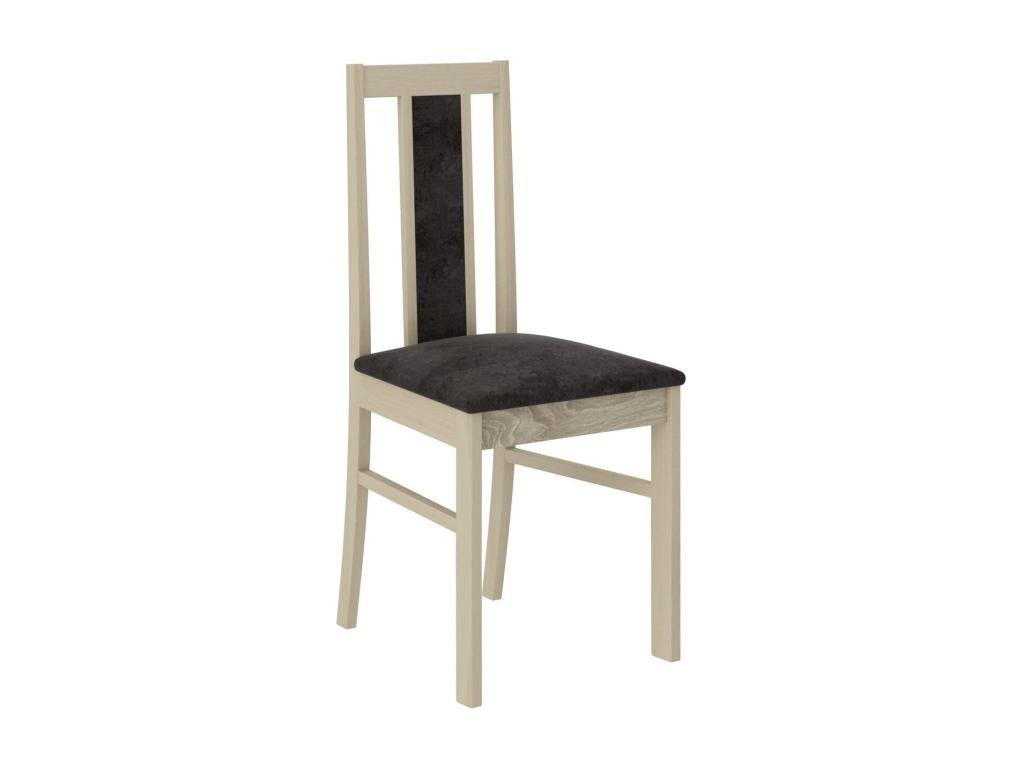 Light wood chair by Homzora and Homzora-Tissu 27115 fabric