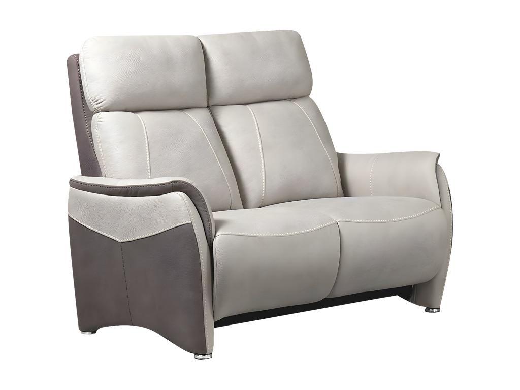 Homzora 2-seater fixed sofa/Taupe brown - Homzora