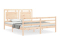 Bed frame with headboard, Meubiana size, solid wood