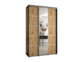 Homzora 5 Sliding Door Wardrobe 235.2/150/45 3 Doors Black/Homzora/Silver