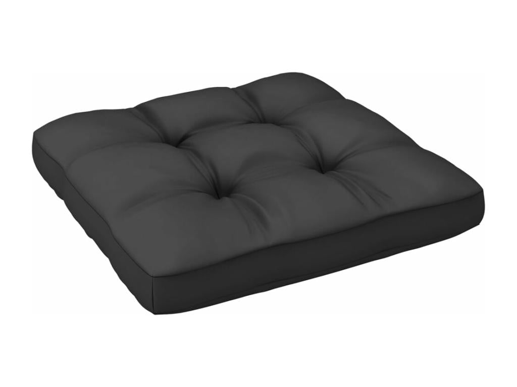 9-piece garden furniture set with cushions, anthracite, solid pine