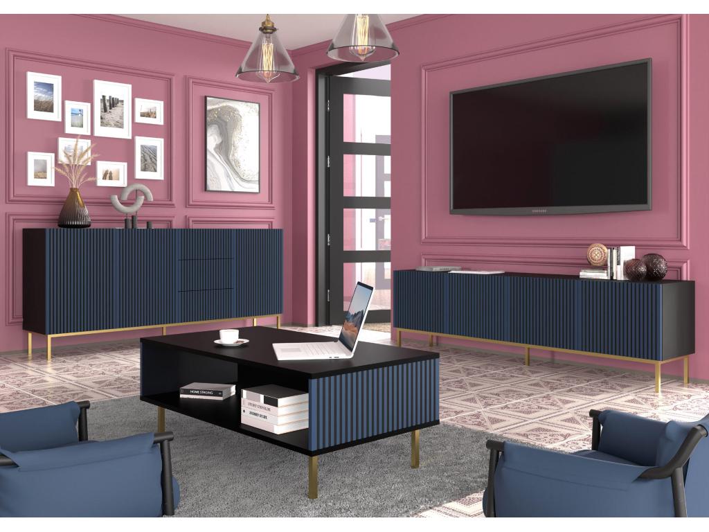 Homzora F SB200 3D3D Sideboard 200x42x87 Black