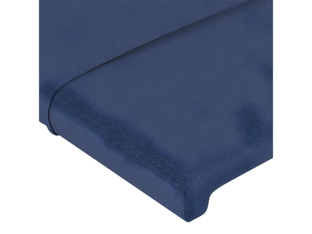 2-piece headboard set, blue, 80x5x78/88 cm, fabric