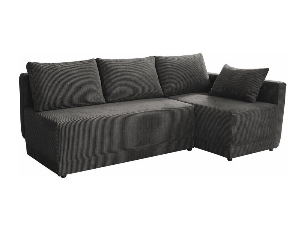Doucezen 149 Grey Corner Sofa with Sleeping Function and Bed Box (210x135x85cm)