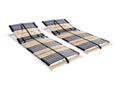 Homzora 2-piece bed bases with 42 Homzora 7-zone 90x200 cm